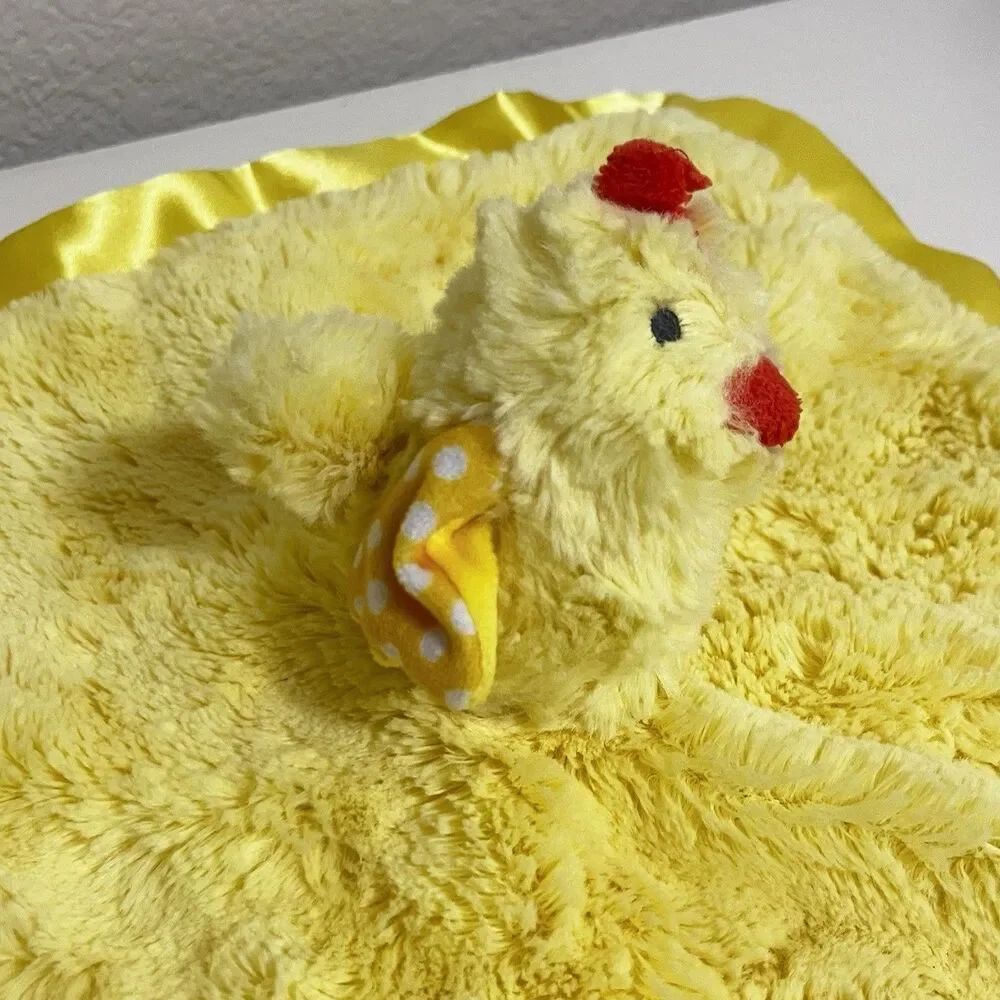 Cloud Island Yellow Chick Chicken Security Blanket Lovey Lovie Satin Blankie